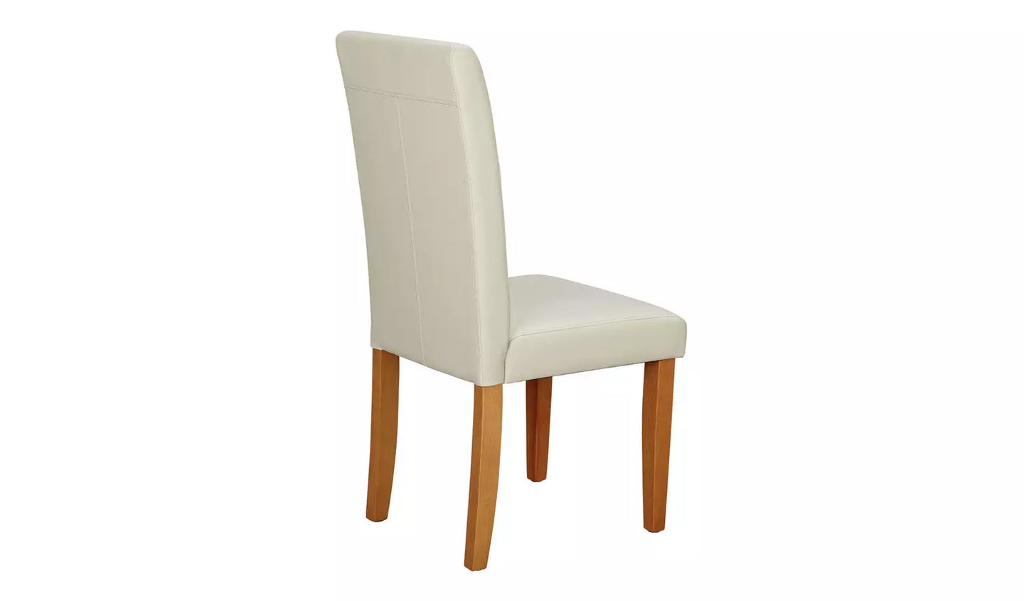 Assembled Pair of Midback Dining Chairs - Cream